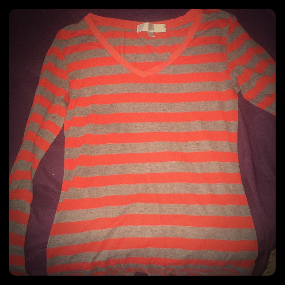 Red and gray shirt